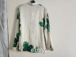 Ensemble coordonné ZARA Chemise fluide & pantalon de pyjama Floral Écru/vert Taille XL Neuf