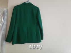 Ensemble coordonné Zara Veste droite Taille L + Pantalon Taille M Collection ZW Vert Neuf avec étiquettes