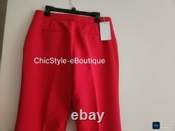 Ensemble coordonné Zara avec gilet long ceinturé taille L+ et pantalon évasé taille XL collection Zw rouge neuf avec étiquette.