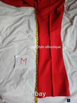 Ensemble coordonné Zara gilet long ceinturé + pantalon évasé collection Zw rouge taille M BNWT
