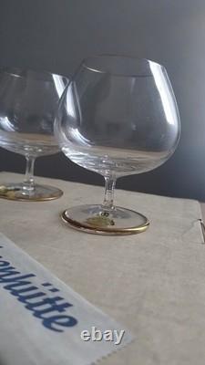 Ensemble de 2 Rares Articles de Collection en Verre Doré Josephinenhütte