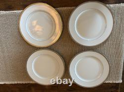 Ensemble de 2 assiettes à dîner Bernardaud ATHENA PLATINE
