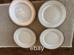 Ensemble de 2 assiettes à dîner Bernardaud ATHENA PLATINE