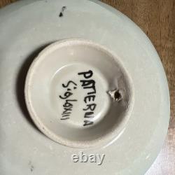 Ensemble de 2 assiettes à poisson en céramique vintage Domingo Punter Teruel, Paterna Siglo III