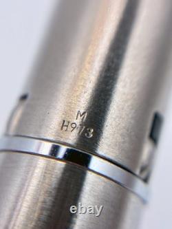 Ensemble de 2 stylos plume PILOT Myu 701 argentés courts, plume F et M, vintage