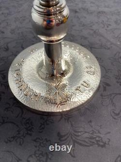 Ensemble de calice et patène en argent sterling bicolore
