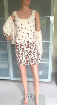Ensemble de cardigan en laine féminine florale romantique vintage de la collection Hugo Buscati