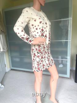 Ensemble de cardigan en laine féminine florale romantique vintage de la collection Hugo Buscati