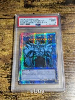 Ensemble de cartes Dieu Yu-Gi-Oh Obélisque/Slifer/Ra LC01-EN001/2/3 PSA 9 MINT QCSR
