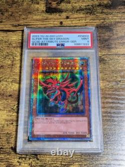 Ensemble de cartes Dieu Yu-Gi-Oh Obélisque/Slifer/Ra LC01-EN001/2/3 PSA 9 MINT QCSR