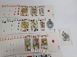 Ensemble de cartes à jouer à double jeu de bridge à cinq enseignes de De La Rue, Angleterre, cinq enseignes, timbre fiscal