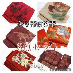 Ensemble de ceintures Obi Kimono 6 pièces Style deux pièces Vêtement prêt à l'emploi M523