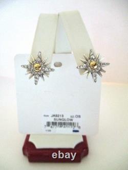 Ensemble de collier, boucles d'oreilles et bracelet Brighton SUNGLOW bicolore (MSR 238 $) NWT/Pochette