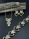 Ensemble De Collier, Bracelet Et Boucles D'oreilles Brighton Tombez Amoureux En Forme De C&oelig;ur Bicolore