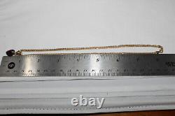Ensemble de collier et bracelet en améthyste en forme de cœur à plusieurs brins en or jaune 14K vintage