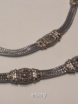 Ensemble de collier et bracelet multi-brins à deux tons John Medeiros