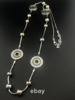 Ensemble de collier long, bracelet et boucles d'oreilles Brighton TEMPLE bicolore