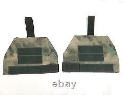 Ensemble de deux coussinets de protection pour épaules, housse seulement (sans inserts), camouflage ATACS FG