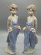 Ensemble De Deux Figurines Lladro Pocket Full Of Wishes #7650, En Parfait état.
