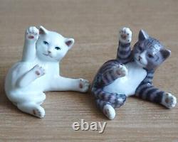 Ensemble de deux figurines de chat Royal Copenhagen#302
