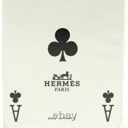 Ensemble de deux jeux de cartes mini HERMES pour collectionneurs Noir / Blanc / Bronze RARE