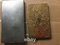 Ensemble de deux porte-cigarettes vintage en métal