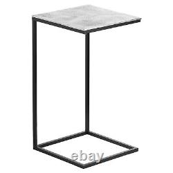 Ensemble de deux tables de canapé Farrah Collection en argent