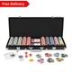 Ensemble De Jetons De Poker Et D'accessoires De Qualit&eacute; Casino, Parfait Pour Les Tournois Et Les F&ecirc;tes