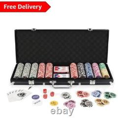 Ensemble de jetons de poker et d'accessoires de qualité casino, parfait pour les tournois et les fêtes