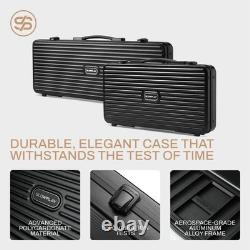 Ensemble de jetons de poker noir et or élégant 300 PCS avec design Art Déco et accessoires