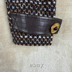 Ensemble de jupe et blazer à double boutonnage en tweed St John Collection pour femmes, taille 6