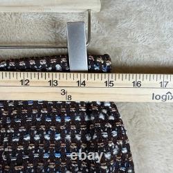 Ensemble de jupe et blazer à double boutonnage en tweed St John Collection pour femmes, taille 6