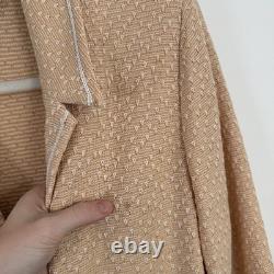 Ensemble de jupe et blazer en tricot orange Santana de la collection St John pour femmes 12/6