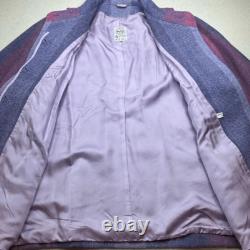 Ensemble de jupe vintage Avoca Mill Collection taille moyenne en laine pure irlandaise 100 % violet