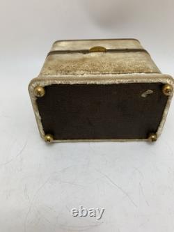 Ensemble de parfum Rimmel antique du 19e siècle, deux flacons en verre dans un étui de voyage en velours, Londres