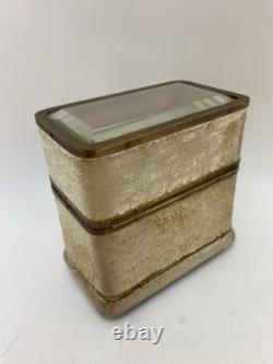 Ensemble de parfum Rimmel antique du 19e siècle, deux flacons en verre dans un étui de voyage en velours, Londres