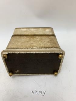 Ensemble de parfum Rimmel antique du 19e siècle, deux flacons en verre dans un étui de voyage en velours, Londres