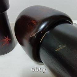 Ensemble de poupées Kokeshi créatives Usaburo Kokeshi 30,5 cm 20,5 cm, collection de deux pièces