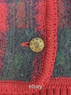 Ensemble de pull et jupe en tartan en laine Pendleton vintage, taille L 12 petite pour femmes