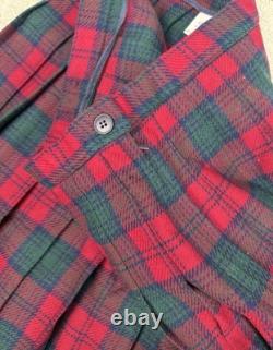 Ensemble de pull et jupe en tartan en laine Pendleton vintage, taille L 12 petite pour femmes