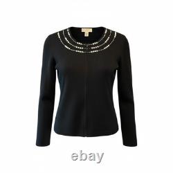 Ensemble de soirée en tricot Santana 2 pièces avec robe et veste zippée taille 16 de la collection St. John Ensemble de soirée en tricot Santana 2 pièces avec robe et veste zippée taille 16 de la collection St. John