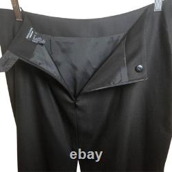 Ensemble de veste et jupe en tuxedo en laine et soie noire et blanche Doncaster pour femmes taille 12