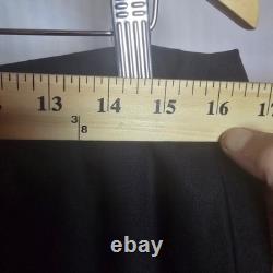 Ensemble de veste et jupe en tuxedo en laine et soie noire et blanche Doncaster pour femmes taille 12