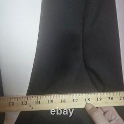 Ensemble de veste et jupe en tuxedo en laine et soie noire et blanche Doncaster pour femmes taille 12