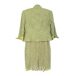 Ensemble de veste et robe 2 pièces pour femmes Carlisle Collection. Rose, Vert. Taille 2