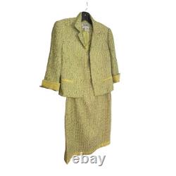Ensemble de veste et robe 2 pièces pour femmes Carlisle Collection. Rose, Vert. Taille 2
