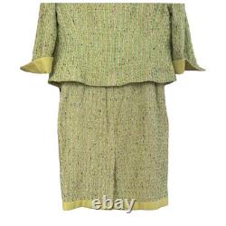Ensemble de veste et robe 2 pièces pour femmes Carlisle Collection. Rose, Vert. Taille 2