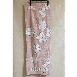 Ensemble de yukata deux pièces pour femmes à motif floral rose et blanc