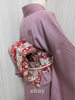 Ensemble en soie à kimono en deux parties avec obi