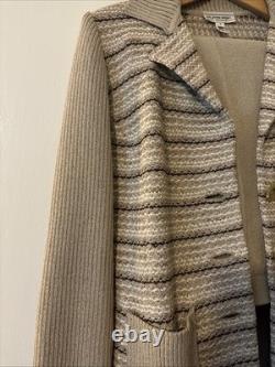 Ensemble femme deux pièces en maille St. John Collection avec veste et pantalon petite taille 2